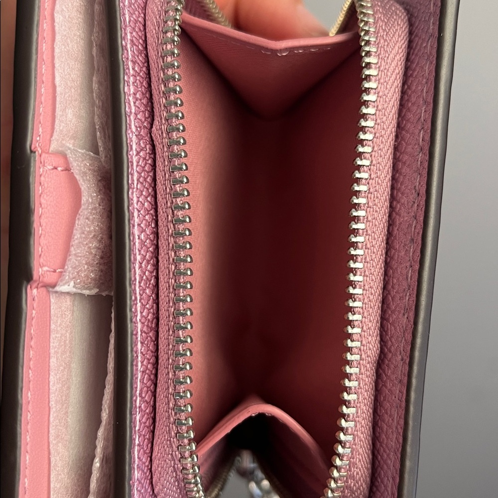 Coach Metallic Pink Women's Wallet - Picture 4 of 10